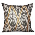 Plutus Brands Plutus Brands PBRAO126-1818-DP 18 x 18 in. Isabis Plush Brown ikat Luxury Outdoor & Indoor Throw Pillow PBRAO126-1818-DP